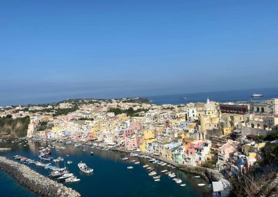 Procida Stadt von Oben