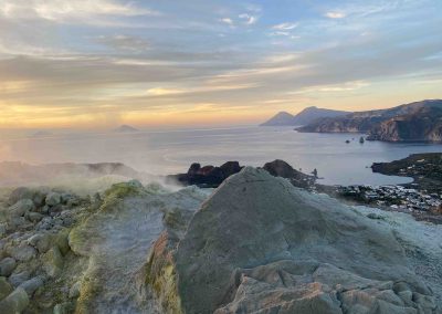 Heiße Quellen, Gaisiere mit wunderschönem Ausblick auf das Meer